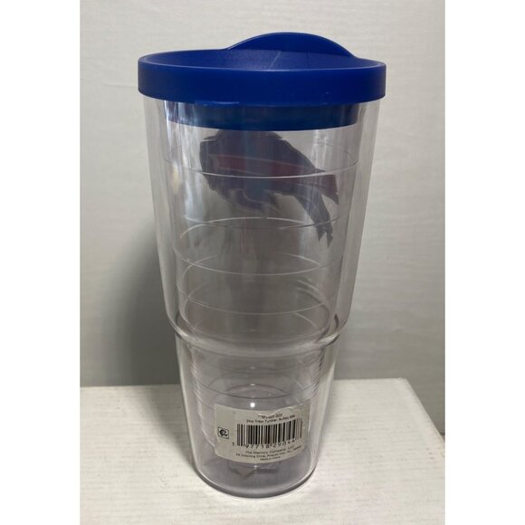 Buffalo Bills 24Oz Tumbler With Blue Lid NFL Officially Licensed 7.5"  Football - Picture 4 of 7